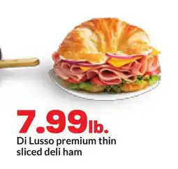 Hy-Vee Di Lusso premium thin sliced deli ham offer
