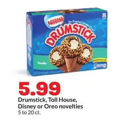 Hy-Vee Drumstick, Toll House, Disney or Oreo novelties offer
