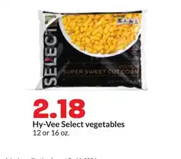 Hy-Vee Hy-Vee Select vegetables offer