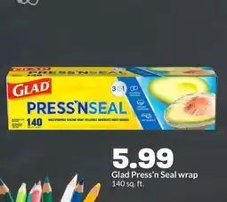 Hy-Vee Glad Press'n Seal wrap offer