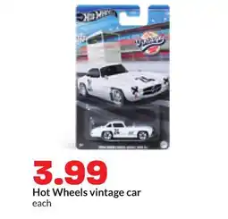 Hy-Vee Hot Wheels vintage car offer
