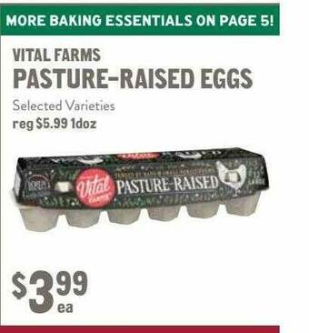 New Seasons Market Vital Farms Pasture-raised Eggs offer