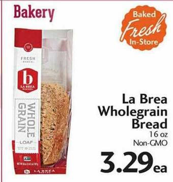 Sunset Foods La Brea Wholegrain Bread offer