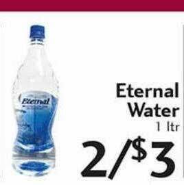 Sunset Foods Eternal Water offer