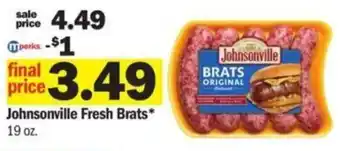 Meijer Johnsonville Fresh Brats offer