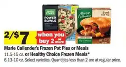 Meijer Marie Callender's Frozen Pot Pies or Meals offer