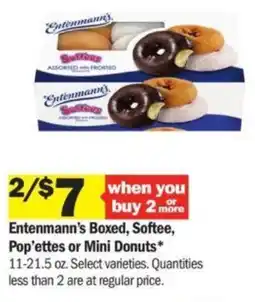 Meijer Entenmann's Boxed, Softee, Pop'ettes or Mini Donuts offer