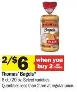 Meijer Thomas' Bagels offer