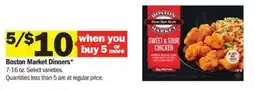 Meijer Boston Market Dinners offer