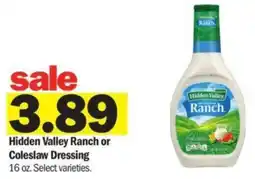Meijer Hidden Valley Ranch or Coleslaw Dressing offer