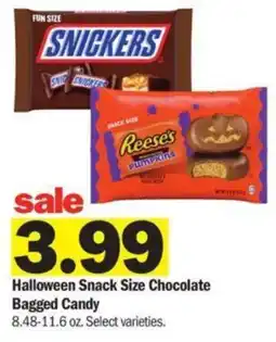 Meijer Halloween Snack Size Chocolate Bagged Candy offer