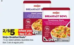 Meijer Meijer Breakfast Bowls offer