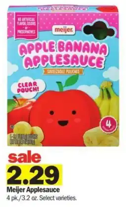 Meijer Meijer Applesauce offer