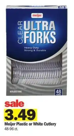 Meijer Meijer Plastic or White Cutlery offer