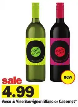 Meijer Verse & Vine Sauvignon Blanc or Cabernet offer
