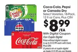 Ralphs Coca-Cola, Pepsi or Canada Dry offer