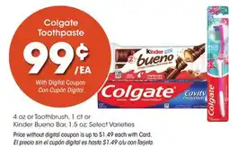 Ralphs Colgate Toothpaste offer
