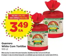 Food 4 Less Guerrero White Corn Tortillas offer