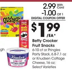 Ralphs Betty Crocker Fruit Snacks offer