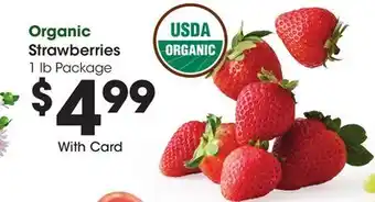 Ralphs Organic Strawberries offer