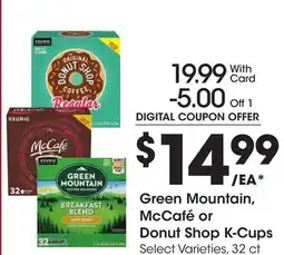 Ralphs Green Mountain, McCafé or Donut Shop K-Cups offer