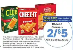 Ralphs Cheez-It Crackers offer