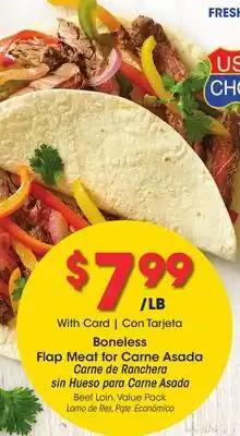 Ralphs Boneless Flap Meat for Carne Asada offer