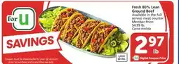 Vons Fresh 80% Lean Ground Beef offer