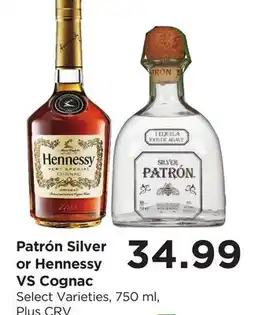 Food 4 Less Patrón Silver or Hennessy VS Cognac offer