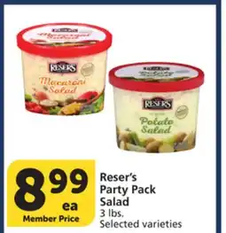 Vons Reser's Party Pack Salad offer