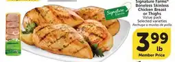 Albertsons Signature Farms Boneless Skinless Chicken Breast or Thighs offer