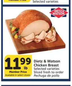 Vons Dietz & Watson Chicken Breast offer