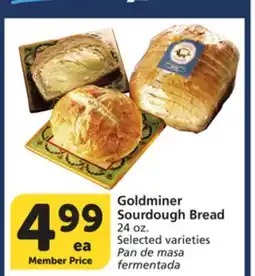 Vons Goldminer Sourdough Bread offer