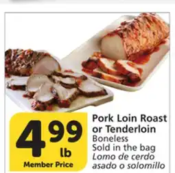 Vons Pork Loin Roast or Tenderloin offer