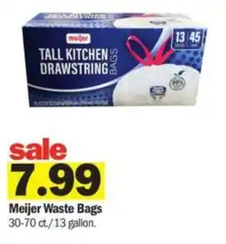 Meijer Meijer Waste Bags 30-70 ct./13 gallon. offer