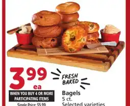Albertsons Bagels offer