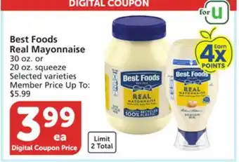 Vons Best Foods Real Mayonnaise offer