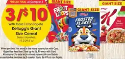 Ralphs Kellogg's Giant Size Cereal offer