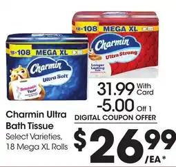 Ralphs Charmin Ultra Bath Tissue offer