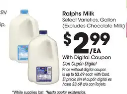 Ralphs Ralphs Milk offer