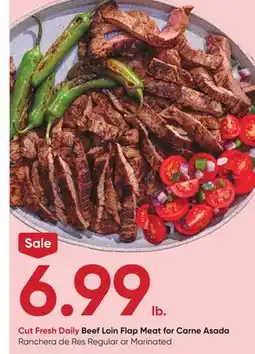 Stater Bros Beef Loin Flap Meat for Carne Asada offer