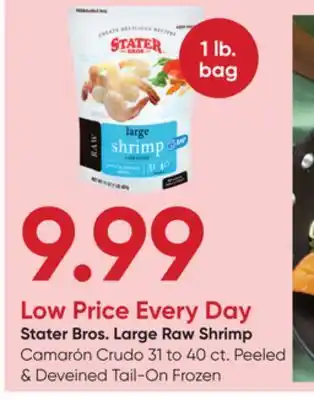 Stater Bros Stater Bros. Large Raw Shrimp offer