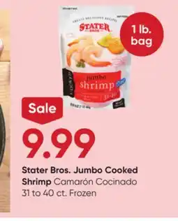 Stater Bros Stater Bros. Jumbo Cooked Shrimp offer