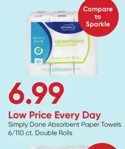 Stater Bros Simply Done Absorbent Paper Towels offer