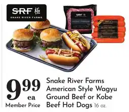 Pavilions Snake River Farms American Style Wagyu Ground Beef or Kobe Beef Hot Dogs offer