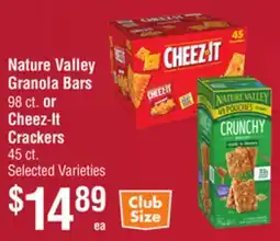 Smart & Final Nature Valley Granola Bars or Cheez-It Crackers offer