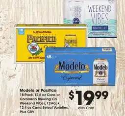 Ralphs Modelo or Pacifico offer