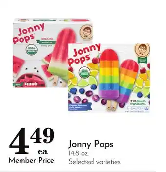 Pavilions Jonny Pops offer