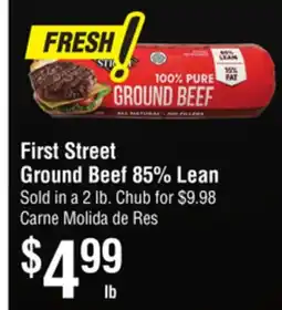 Smart & Final First Street Ground Beef 85% Lean offer