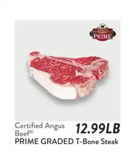 Fresh Thyme Certified Angus Beef PRIME GRADED T-Bone Steak offer